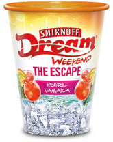 12oz Customized Tall Clear Recyclable Cup