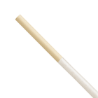 Karat Earth 9" Diagonal Cut Bamboo Fiber Giant Straws (8mm) Paper Wrapped, Natural - Bag of 150 pcs