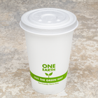 Karat Earth Compostable Fiber Paper Flat lid for 32 oz Paper Cold Cup (104.5mm) - 600 pcs