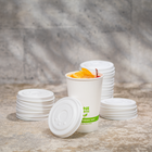 Karat Earth Compostable Fiber Paper Flat lid for 12-22 oz Paper Cold Cup (90mm) - 1,000 pcs