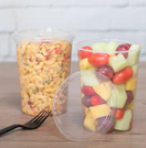 Karat Earth Lid for 8-32 oz. PLA Deli Container (117mm), Clear - 500 pcs