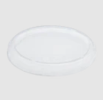 Karat Earth Lid for 8-32 oz. PLA Deli Container (117mm), Clear - 500 pcs