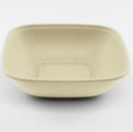 Karat Earth 48oz PFAS Free Bagasse Square Bowl, Natural - 300 pcs