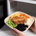 Karat Earth 48oz PFAS Free Bagasse Square Bowl, Natural - 300 pcs