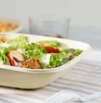 Karat Earth 32oz PFAS Free Bagasse Square Bowl, Natural - 300 pcs