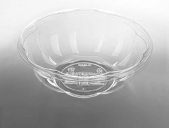 Karat Earth PLA 24 oz Salad Container (175 mm), Clear - 300 pcs