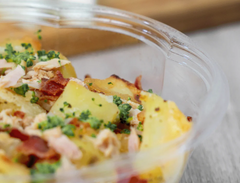 Karat Earth PLA 24 oz Salad Container (175 mm), Clear - 300 pcs