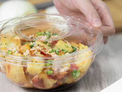 Karat Earth PLA 24 oz Salad Container (175 mm), Clear - 300 pcs