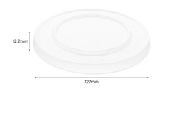 Karat Earth 127mm Compostable Fiber PapeKarat Earth 127mm Compostable Fiber Paper Flat lid for 20 oz Paper Food Container - 600 pcsr Flat lid for 20 oz Paper Food Container - 600 pcs