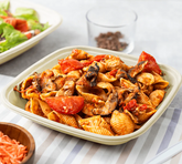 Karat Earth 24oz PFAS Free Bagasse Square Bowl, Natural - 300 pcs