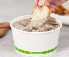 Karat Earth 24 oz Eco-Friendly Paper Food Containers (142mm), Generic Print - 600 pcs