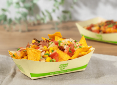 Karat Earth 1.0 lb Bamboo Natural Food Tray, Generic Print - 1,000 pcs