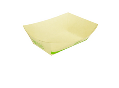 Karat Earth 1.0 lb Bamboo Natural Food Tray, Generic Print - 1,000 pcs