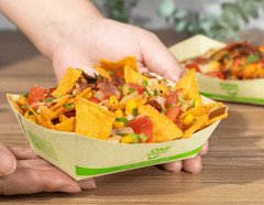 Karat Earth 1.0 lb Bamboo Natural Food Tray, Generic Print - 1,000 pcs