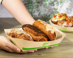 Karat Earth 5.0 lb Bamboo Natural Food Tray, Generic Print - 500 pcs