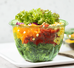 Karat Earth PLA 48 oz Salad Container (175 mm), Green - 300 pcs