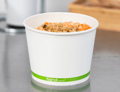 Karat Earth 32 oz Eco-Friendly Paper Food Containers (142mm), Generic Print - 600 pcs