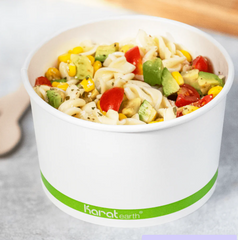 Karat Earth 20oz Eco-Friendly Paper Food Containers (126mm), Generic Print - 600 pcs