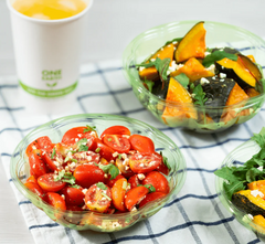 Karat Earth PLA 18 oz Salad Container (175 mm), Green - 300 pcs