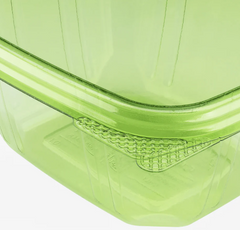 Karat Earth 16oz PLA Hinged Deli Container, Green - 200 pcs