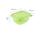 Karat Earth 16oz PLA Hinged Deli Container, Green - 200 pcs
