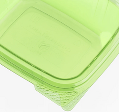 Karat Earth 12oz PLA Hinged Deli Container, Green - 200 pcs