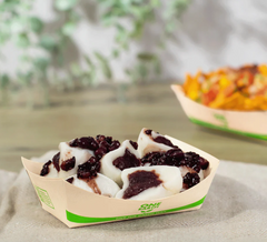 Karat Earth 0.5 lb Bamboo Natural Food Tray , Generic Print - 1,000 pcs