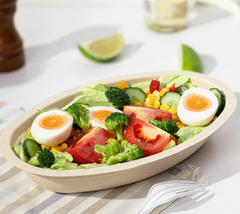 Karat Earth 28oz PFAS Free Bagasse Burrito Bowl - 300 pcs