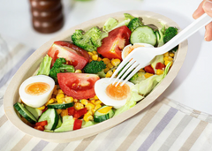 Karat Earth 28oz PFAS Free Bagasse Burrito Bowl - 300 pcs