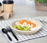 Karat Earth 24oz PFAS Free Bagasse Round Bowl, Natural - 500 pcs