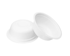 Karat Earth 12oz PFAS Free Eco-Friendly Bagasse Rice Bowl, White - 1,000 pcs