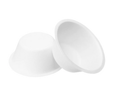 Karat Earth 8oz PFAS Free Eco-Friendly Bagasse Rice Bowl, White - 1,000 pcs