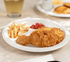 Karat Earth 9" Mineral Filled PP Round Plate, White, 3 compartments - 500 pcs