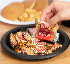 Karat Earth 9" Mineral Filled PP Round Plate, Black, 1 compartment - 500 pcs