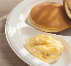 Karat Earth 10.25" Mineral Filled PP Round Plate, White, 3 compartments - 500 pcs