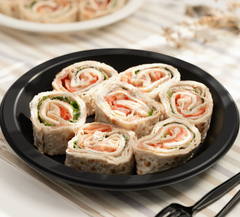 Karat Earth 10.25" Mineral Filled PP Round Plate, Black, 1 compartment - 500 pcs