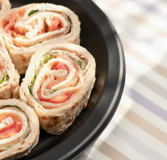 Karat Earth 10.25" Mineral Filled PP Round Plate, Black, 1 compartment - 500 pcs