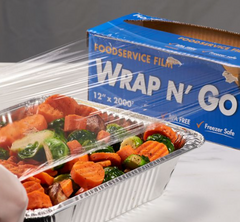 12" x 2000' WRAP N'GO Foodservice Film with Serrated Cutter