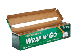 18" x 2000' WRAP N'GO Foodservice Film with Serrated Cutter - 1 Roll