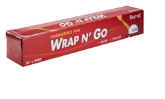 24" x 2000' WRAP N'GO Foodservice Film with Serrated Cutter - 1 Roll