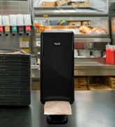 Interfold Dispenser for Dispense Nap, Stand/Tabletop, Black - 1 unit