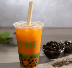 Karat Earth 9" Diagonal Cut Bamboo Fiber Colossal Straws (12mm) Paper Wrapped, Natural - 1,600 pcs