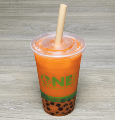 Karat Earth 9" Diagonal Cut Bamboo Fiber Colossal Straws (12mm) Paper Wrapped, Natural - 1,600 pcs