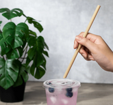 Karat Earth 9" Diagonal Cut Bamboo Fiber Giant Straws (8mm) Paper Wrapped, Natural - 3,000 pcs