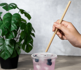 Karat Earth 9" Diagonal Cut Bamboo Fiber Giant Straws (8mm) Paper Wrapped, Natural - Bag of 150 pcs