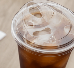 Karat Earth 98mm PLA Strawless Sipper Lid for 12-24oz PLA Cup - 1,000 pcs