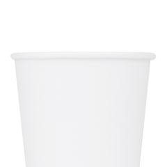 Wholesale 12oz Paper Hot Cups - White (90mm) - 1,000 ct