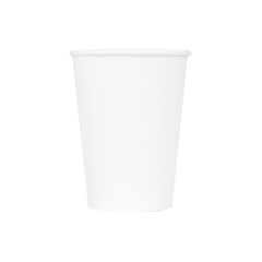 Wholesale 12oz Paper Hot Cups - White (90mm) - 1,000 ct