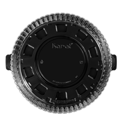 Wholesale 12'' PET Black Single Layer Cake Display Container with PET Clear Dome Lid - 50 Sets