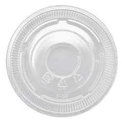 Wholesale Plastic Flat Lids - No Hole (92mm) - 1,000 ct